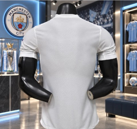 White & Blue Football Jersey – Premium Short Sleeve Soccer Sports T-Shirt for Men