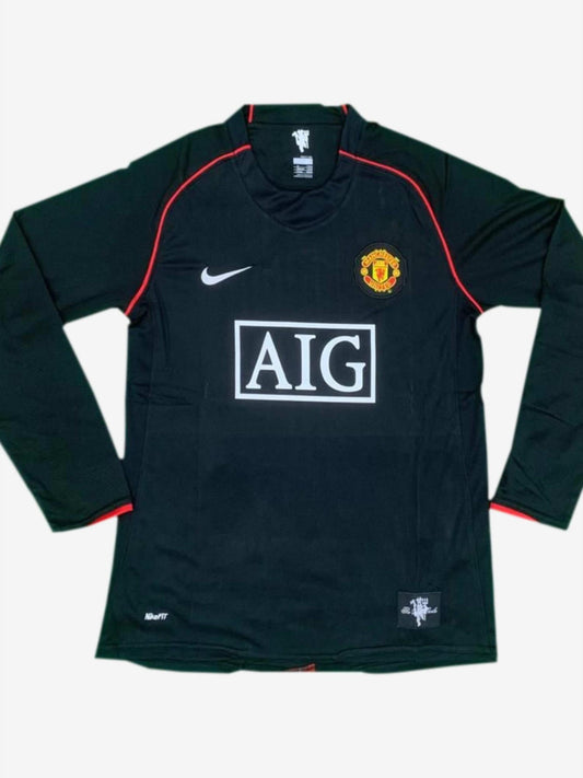 Manchester United Away Long Sleeves Retro Jersey 07-08 Season