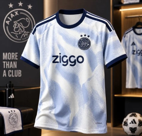 Ajax White Football Jersey – Stylish Soccer Sports T-Shirt for Men