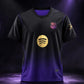 Barcelona Black & Purple Football Jersey – Stylish Soccer Sports T-Shirt for Men