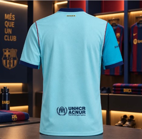 Barcelona Light Blue Football Jersey – Stylish Soccer Sports T-Shirt for Men