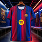 Blue & Red Striped Football Jersey – Premium Short Sleeve Soccer Sports T-Shirt for Men