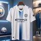 White & Blue Football Jersey – Premium Short Sleeve Soccer Sports T-Shirt for Men