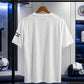 White & Blue Football Jersey – Premium Short Sleeve Soccer Sports T-Shirt for Men