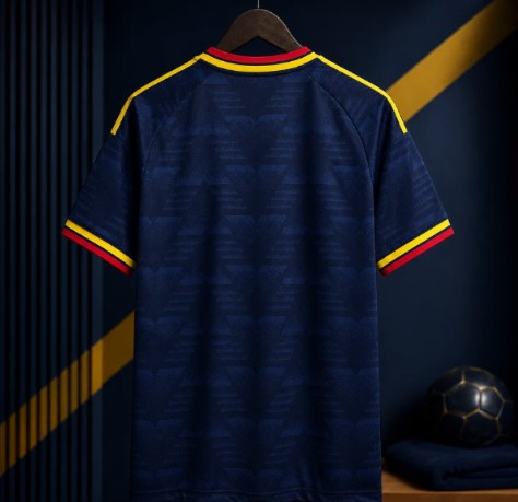 Navy Blue & Yellow Football Jersey – Premium Short Sleeve Soccer Sports T-Shirt for Men