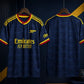 Navy Blue & Yellow Football Jersey – Premium Short Sleeve Soccer Sports T-Shirt for Men