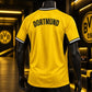 Yellow & Black Football Jersey – Premium Short Sleeve Soccer Sports T-Shirt for Men