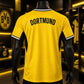 Yellow & Black Football Jersey – Premium Short Sleeve Soccer Sports T-Shirt for Men