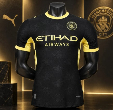 Black & Yellow Football Jersey – Premium Short Sleeve Soccer Sports T-Shirt for Men
