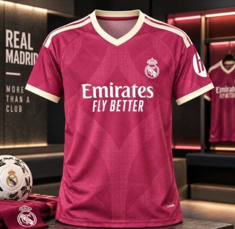 Maroon & Cream Football Jersey – Premium Short Sleeve Soccer Sports T-Shirt for Men