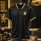 Black & Yellow Football Jersey – Premium Short Sleeve Soccer Sports T-Shirt for Men