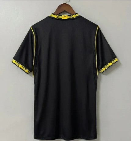Black & Yellow Football Jersey – Premium Short Sleeve Soccer Sports T-Shirt for Men
