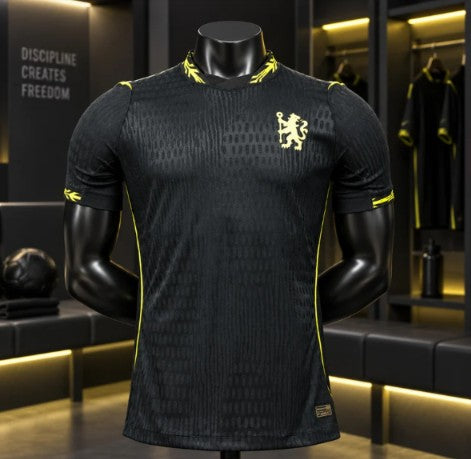 Black & Yellow Football Jersey – Premium Short Sleeve Soccer Sports T-Shirt for Men