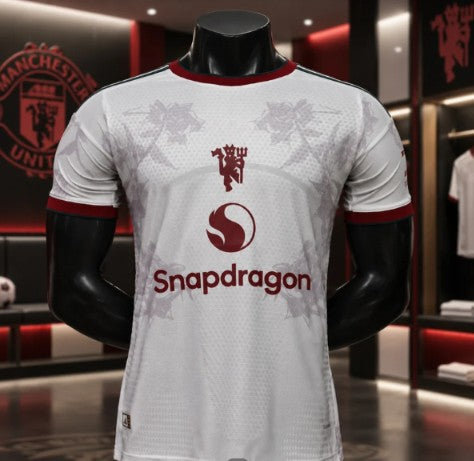 White & Maroon Football Jersey – Premium Short Sleeve Soccer Sports T-Shirt for Men