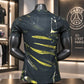 Black & Green Abstract Football Jersey – Premium Short Sleeve Soccer Sports T-Shirt for Men