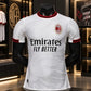White & Red Football Jersey – Premium Short Sleeve Soccer Sports T-Shirt for Men