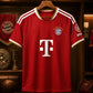 Red & White Football Jersey – Premium Short Sleeve Soccer Sports T-Shirt for Men