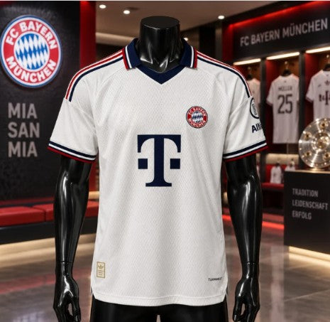 White & Navy Football Jersey – Premium Short Sleeve Soccer Sports T-Shirt for Men