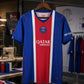Blue & Red Striped Football Jersey – Premium Short Sleeve Soccer Sports T-Shirt for Men