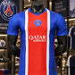 Men's Blue & Red Football Jersey – Short Sleeve Sports T-Shirt