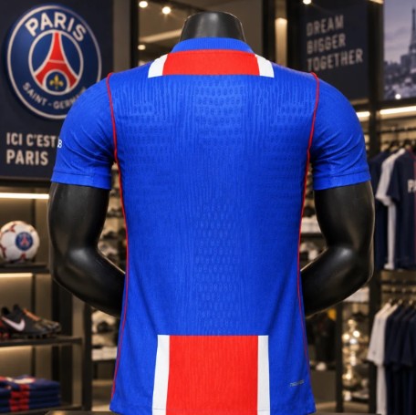 Men's Blue & Red Football Jersey – Short Sleeve Sports T-Shirt