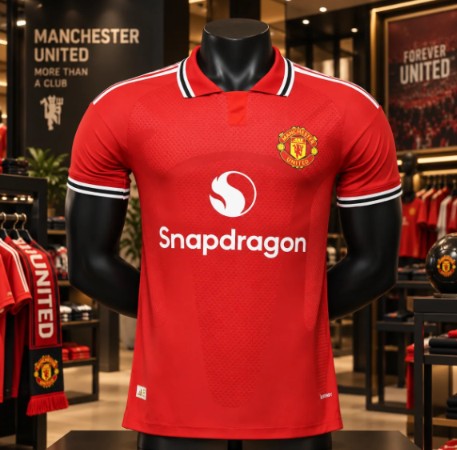 Men's Red Football Jersey – Short Sleeve Sports T-Shirt