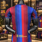 Men's Blue & Red Striped Football Jersey – Short Sleeve Sports T-Shirt